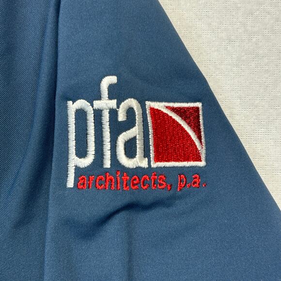 Peter Millar Crown Sport 1/4 Zip Mens XL New Blue MC0EK40 Embroid CROSSNORE pfa - Picture 5 of 12